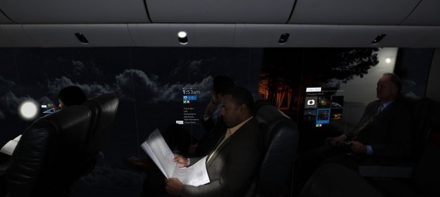 Windowless Plane - OLED Screens
