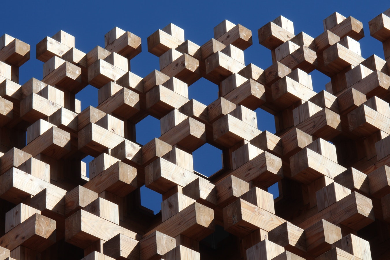 Wooden blocks representing links